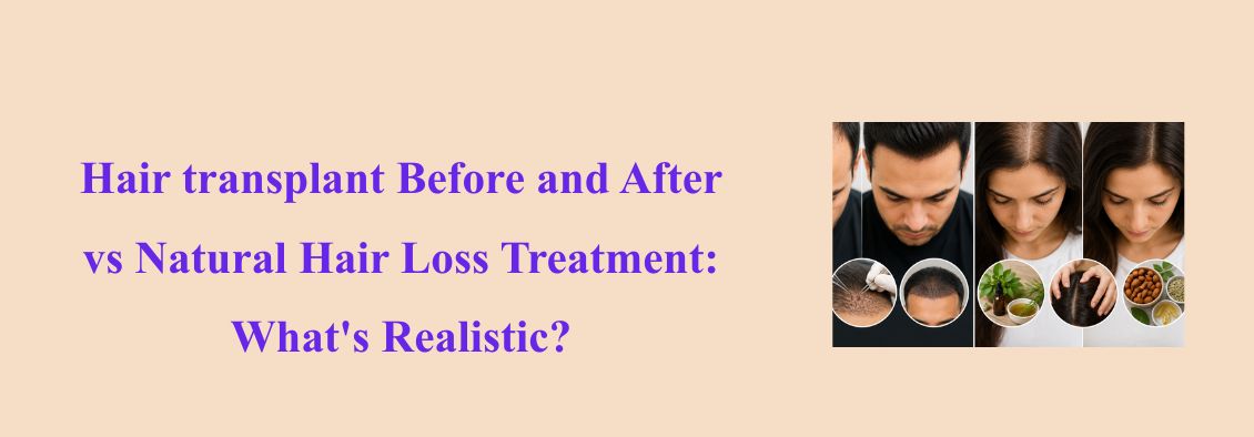 Hair Transplant Before and After vs Natural Hair Loss Treatment: What's Realistic?